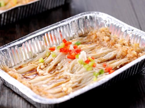 山阳锡纸烤金针菇